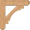 Ekena Millwork Merced Craftsman Smooth Bracket w/ Offset Brace, Western Red Cedar, 7 1/2"W x 32"D x 32"H BKT0806X32X32MRC04SWR - alternate 3